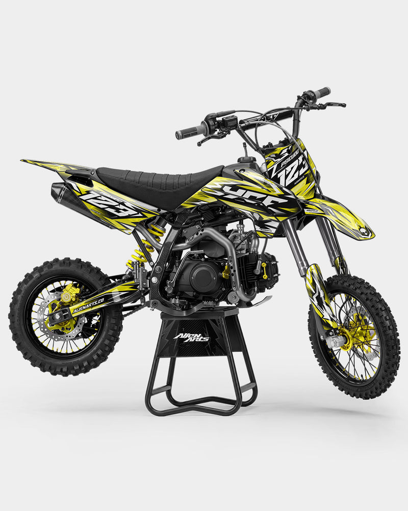 REAPER - Kit Déco Dirt Bike Semi-Personnalisable - Jaune