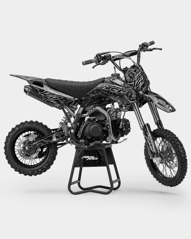 SENKA - Kit Déco Dirt Bike Semi-Personnalisable - Gris