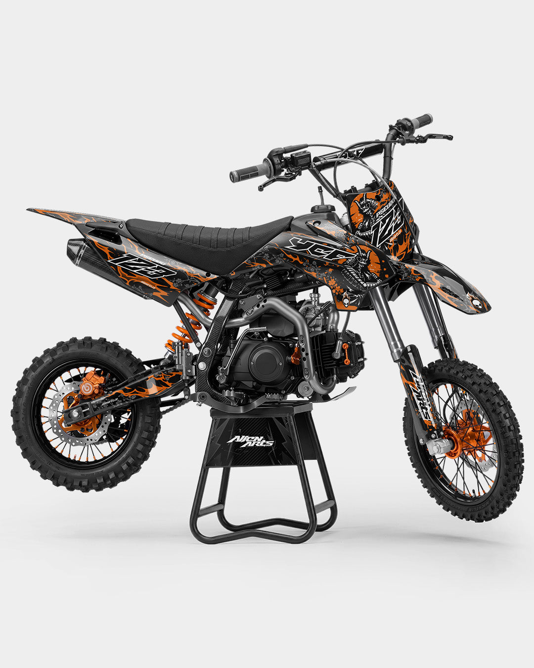 SENKA - kits adhesivos para motos kits adhesivos  semi personalizable  Naranja