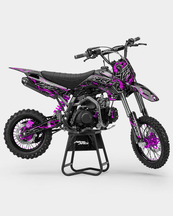 SENKA - Kit Déco Dirt Bike Semi-Personnalisable - Rose