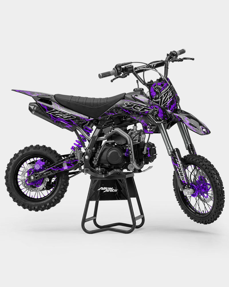 SENKA - Kit Déco Dirt Bike Semi-Personnalisable - Violet
