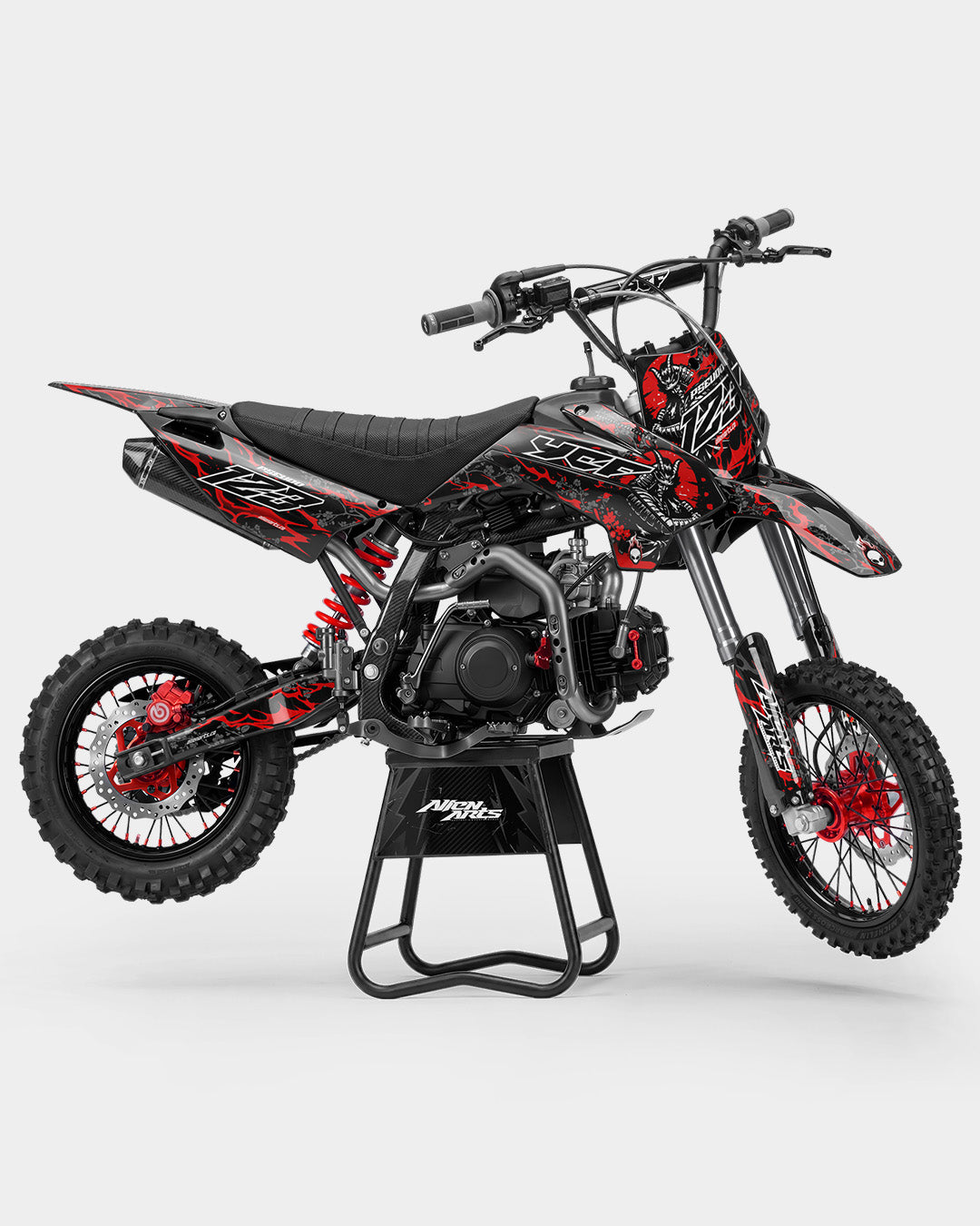 SENKA – Teilweise individualisierbares Dirtbike-Dekoset – Rot