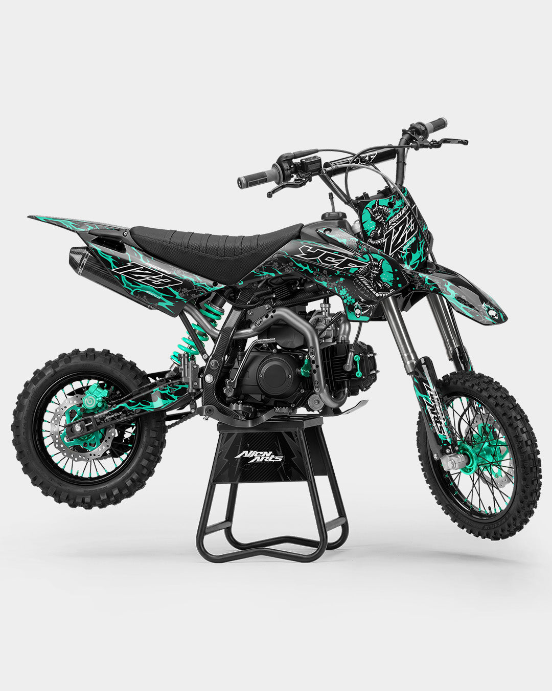 SENKA - kits adhesivos para motos kits adhesivos  semi personalizable  Turquesa
