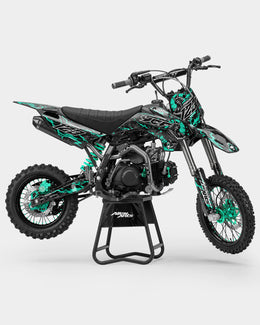 SENKA - Kit Déco Dirt Bike Semi-Personnalisable - Turquoise — vue 1