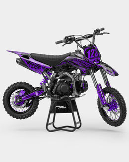SKIDZO - Kit Déco Dirt Bike Semi-Personnalisable - Violet — vue 1