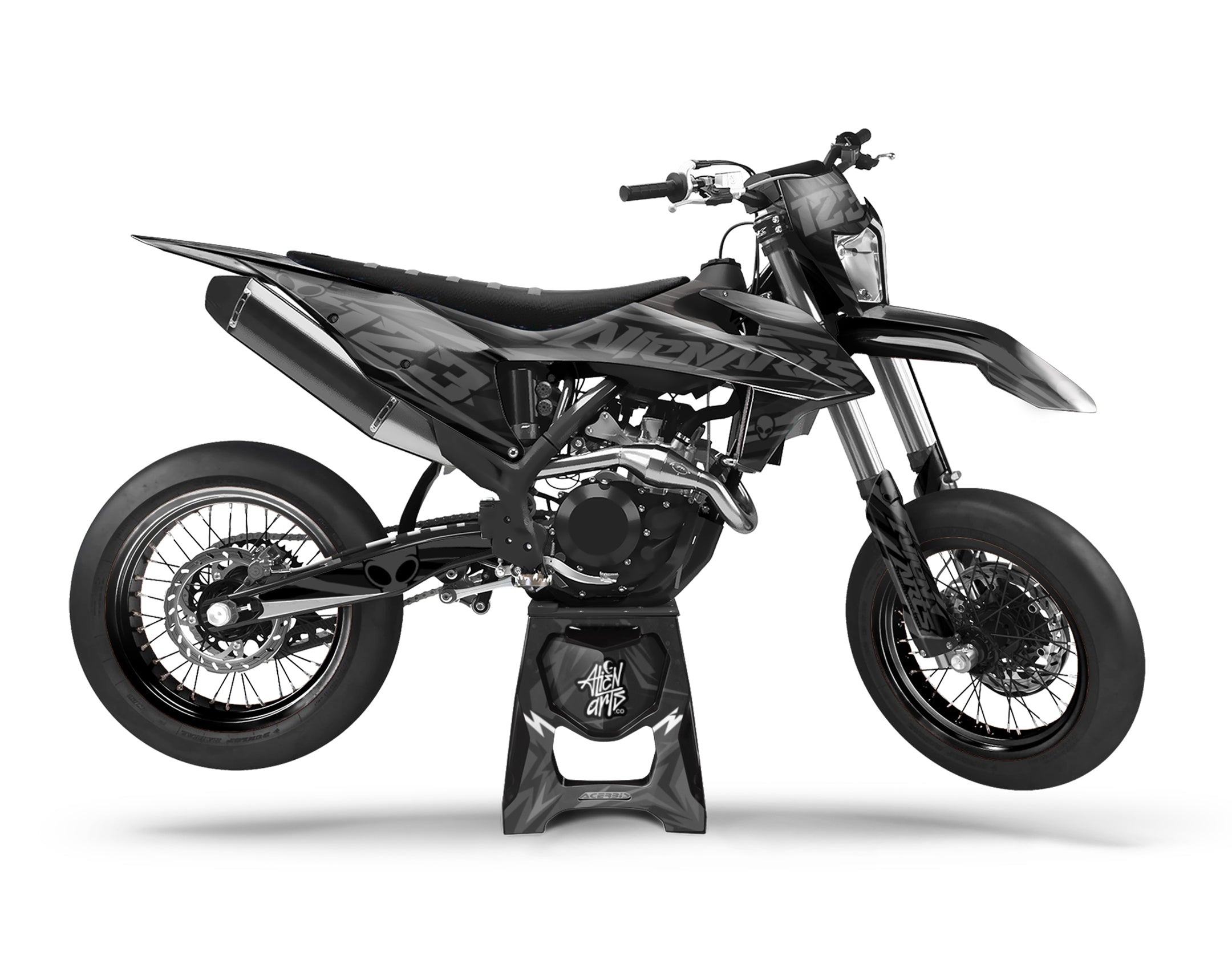 BLACKA - Graphic Supermotard Semi-customizable