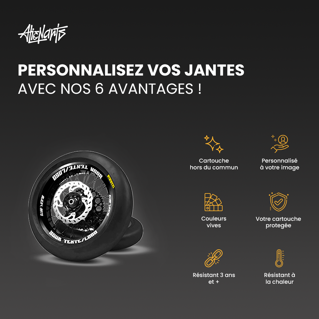 Kit de decoración de ruedas personalizado - AlienArts