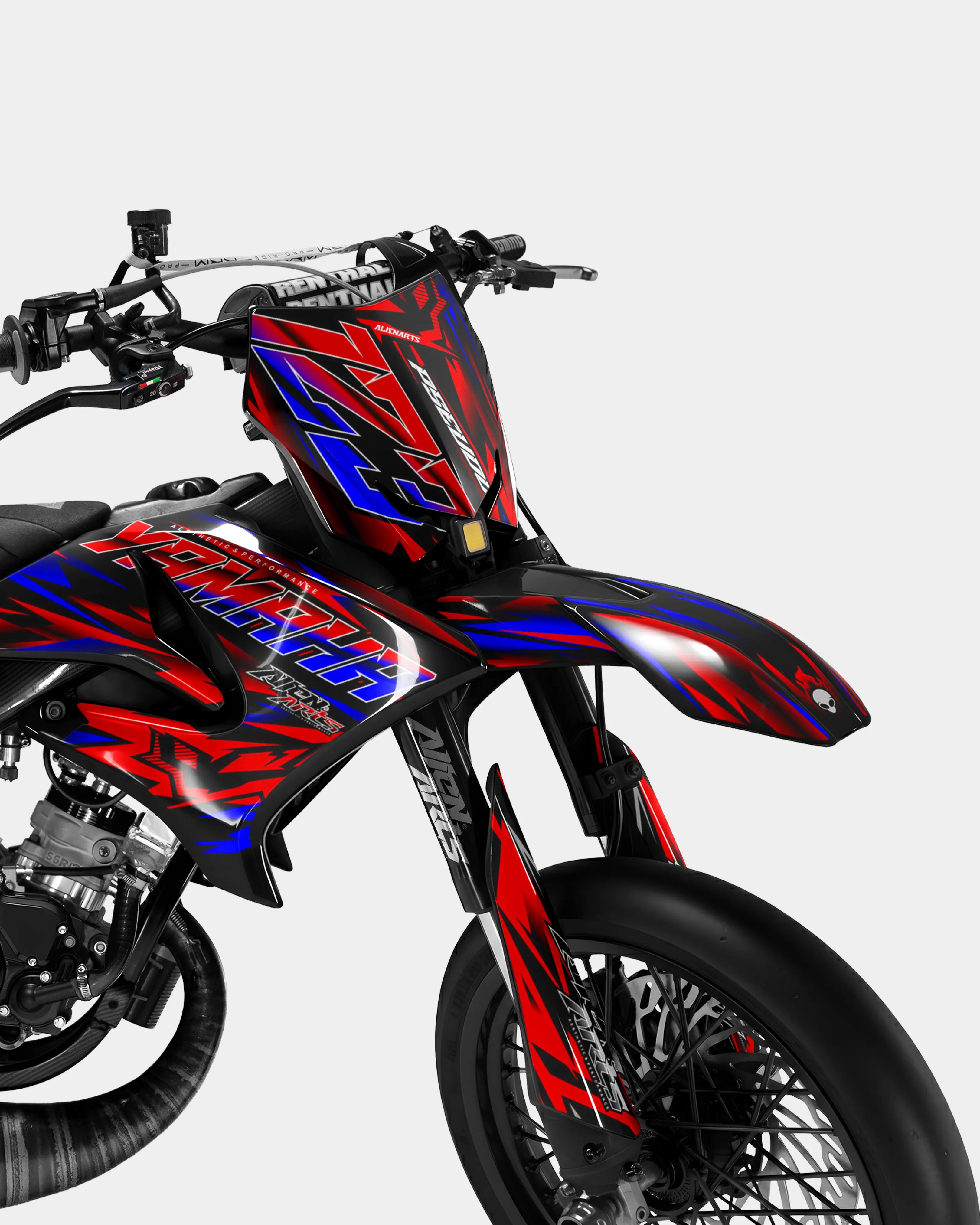 VITRA - Kit decorativo YAMAHA DT 50cc - Rojo Azul