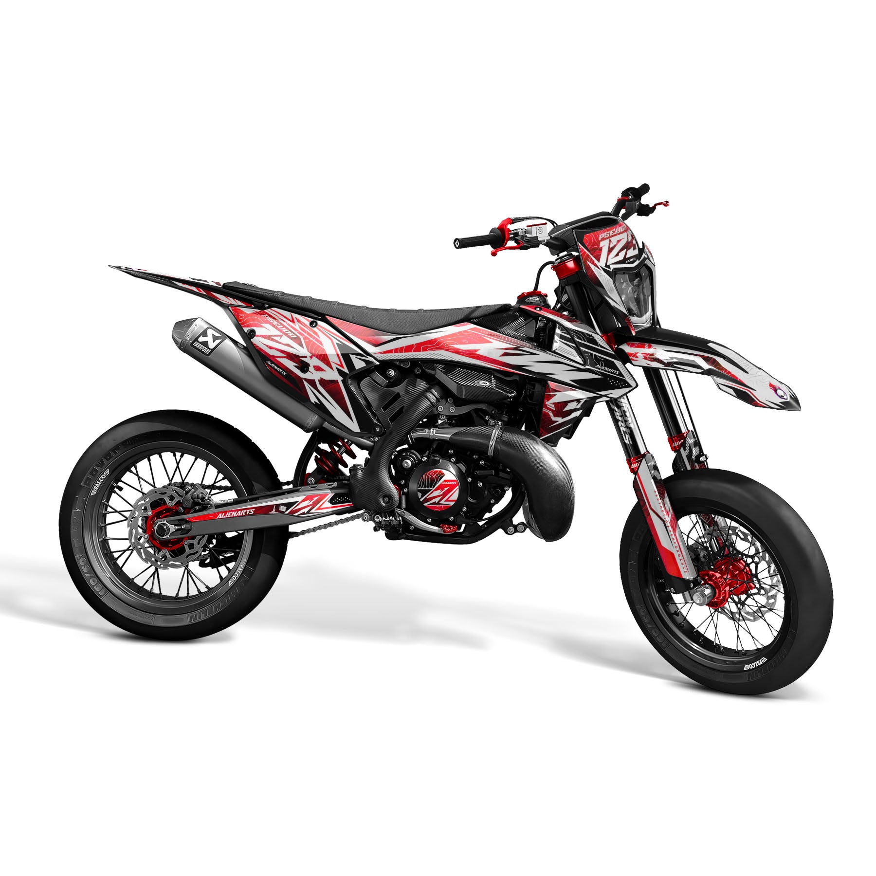 PHROTON - Semi-aanpasbare stickerset Supermotard