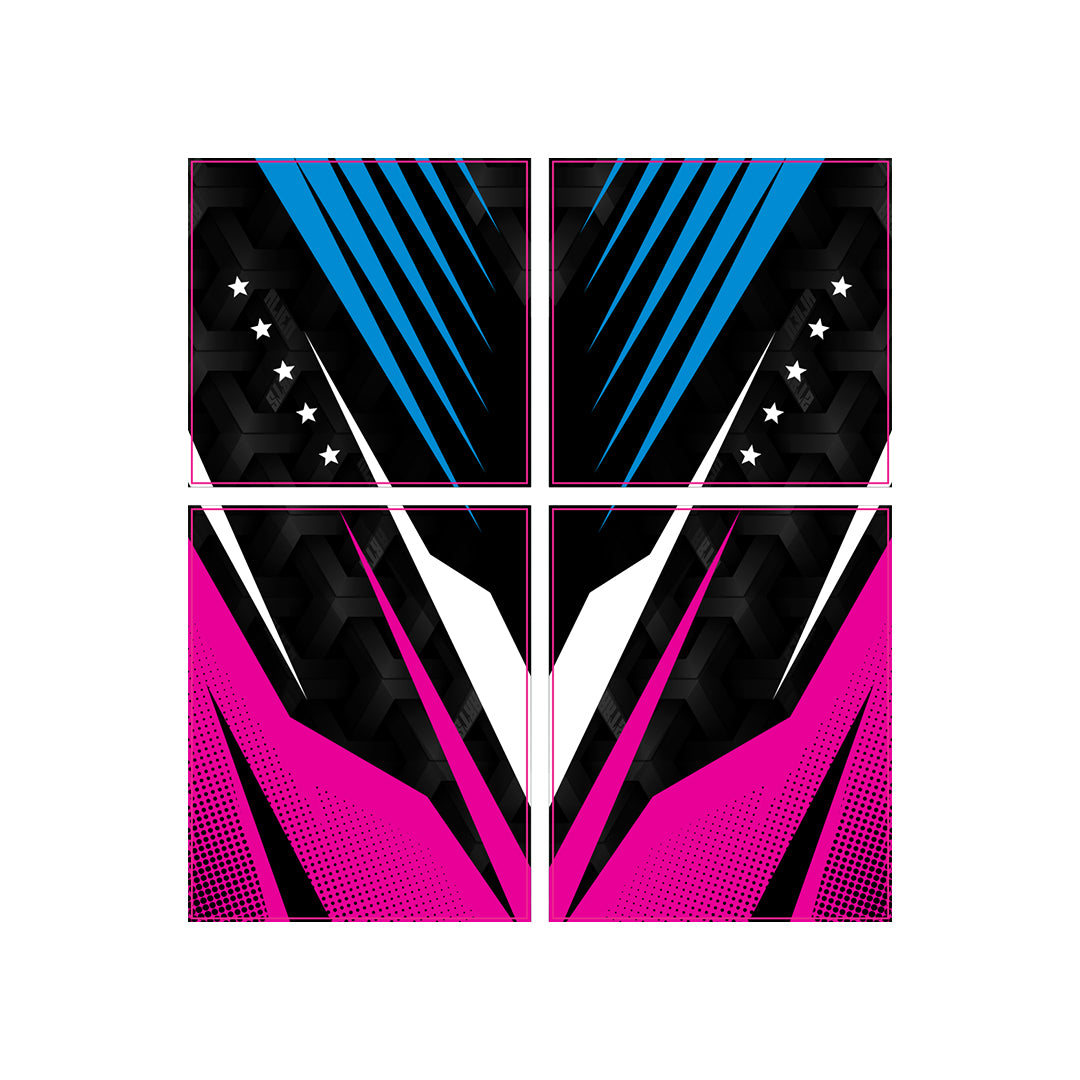 Aangepaste versieringsset voor vorkbuizen - AlienArts